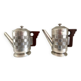 Tea & Coffee Service Pieces Silver-Plated Metal Art Deco A.S Stamp