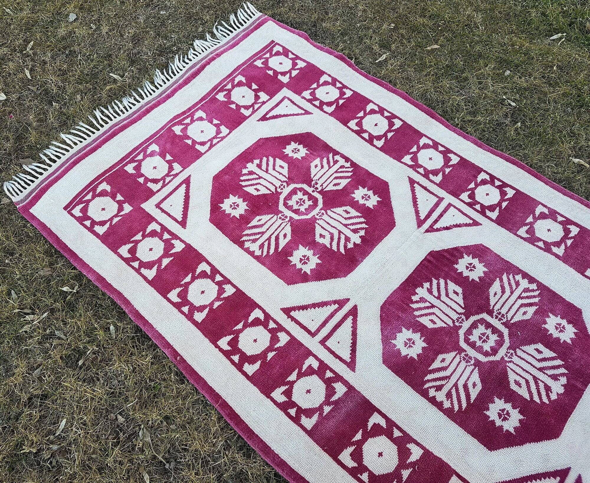 Vintage Turkish hallway rug 100x493 cm