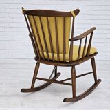 1960-70s, Danish design by Farstrup Stolefabrik, reupholstered rocking chair.