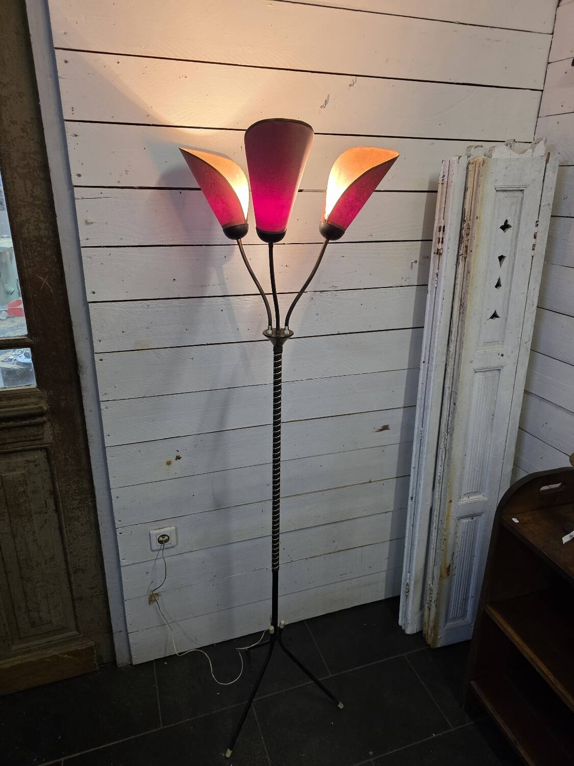 1960s tripod floor lamp