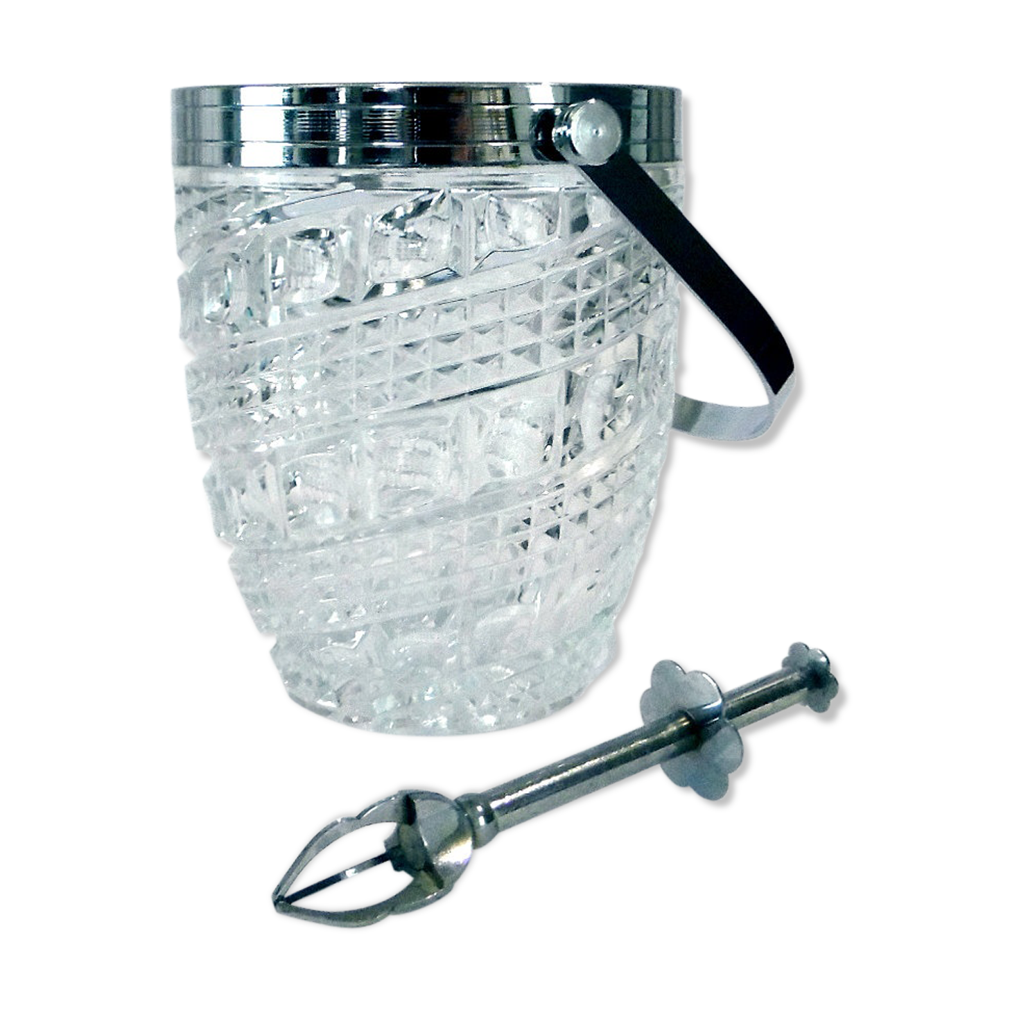 Crystal ice bucket