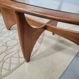Oval coffee table by G-Plan in solid teak