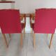 Pair of "moustache" bridge armchairs
