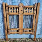 Old garden gate in solid teak