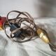 Lampe de style italien en marbre rouge