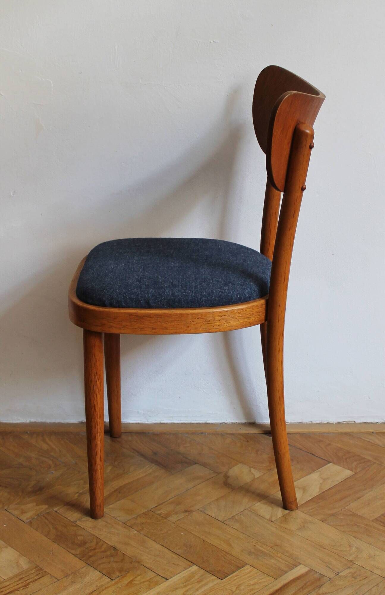 Czechoslovak chair in beech by UP Rousínov, 1960s
