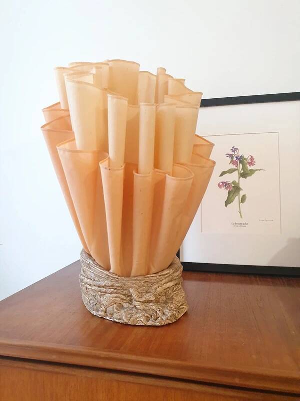 Jannalights draped lamp from the 1970s