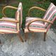 Pair of bridge armchairs from the 1950s – Bent wood