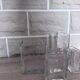 Set de 5 vases vintage en cristal – Cristal Tallin