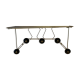 Vintage coat rack, 50s, 60's, perforated tole