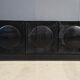 Buffet brutaliste noir, années 1970