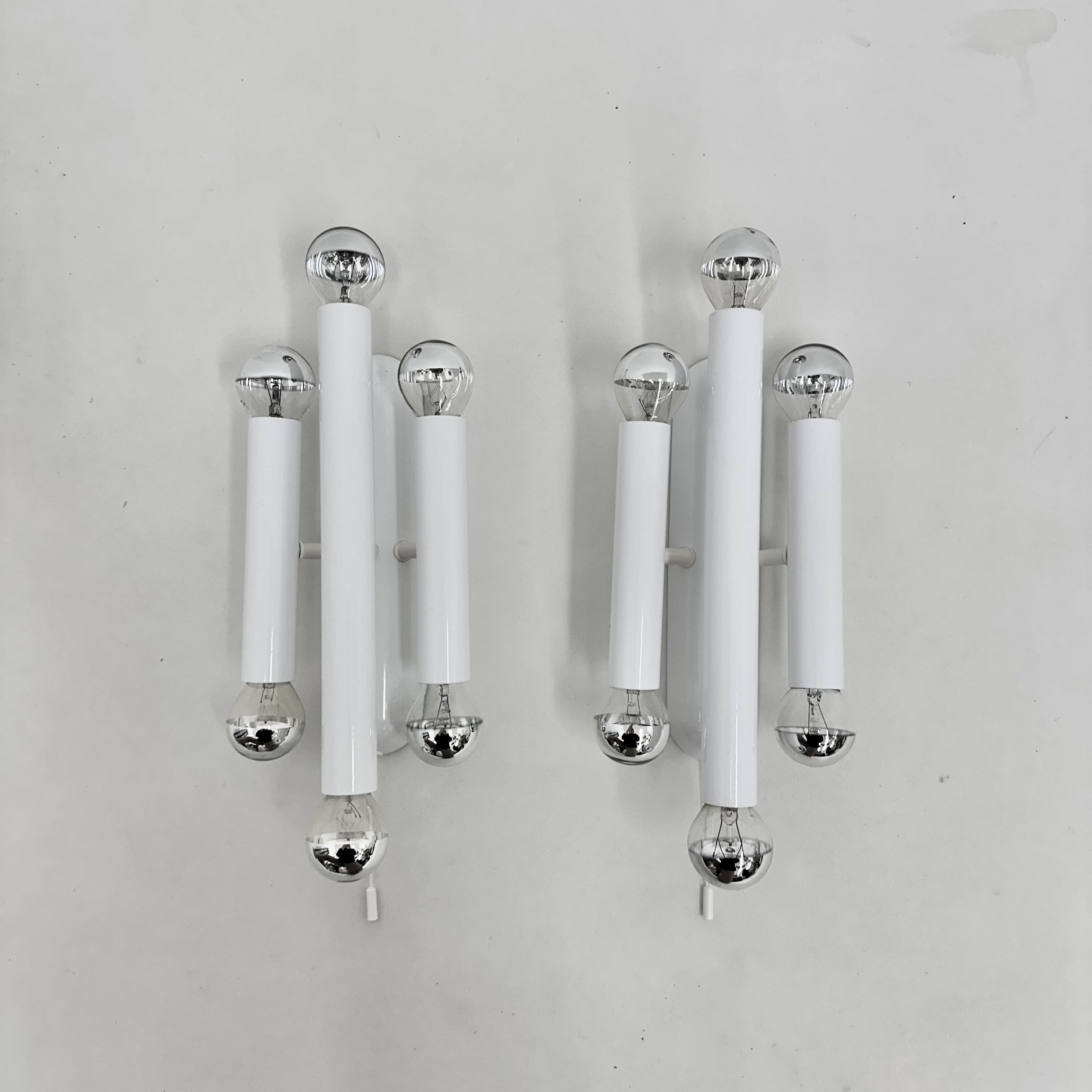 Set of 2 Hufnagel leuchten wall lamps sconce , 1970s