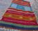 Kilim bleu orange rouge multicolore fait à la main 110x60cm