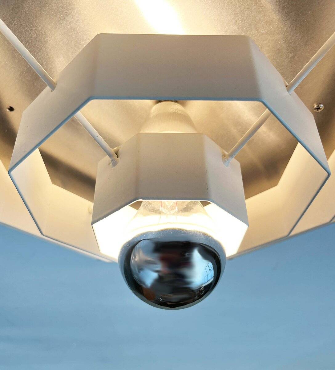 Lampe Plafonnier Octaform Allemande Moderne du Milieu du Siècle par Spectral Leuchten, 1960s