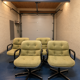 Lot de 4 fauteuils style Charles Pollock pour Knoll
