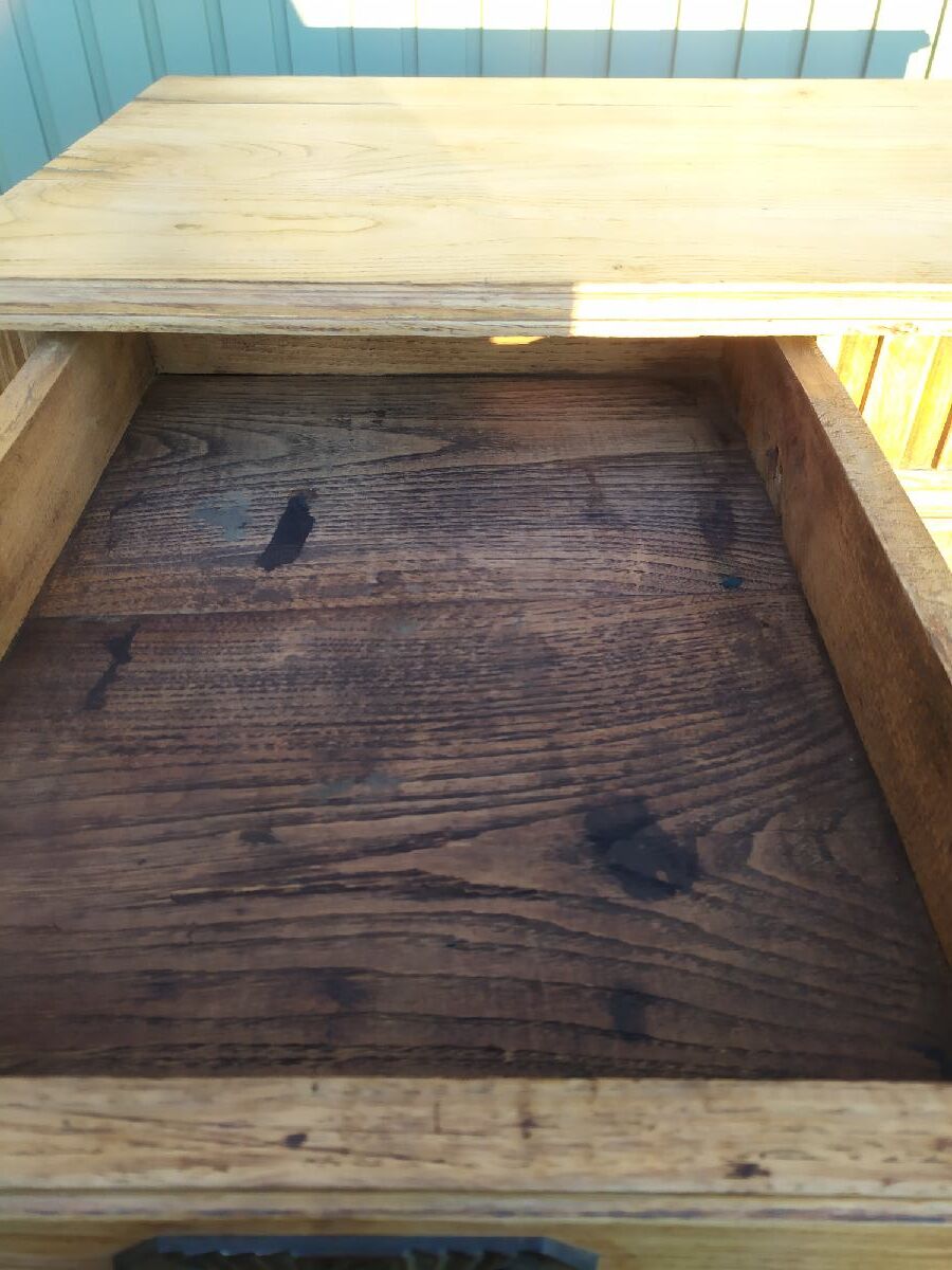 Parisian buffet raw wood