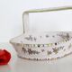 Ceramic basket of Martres Tolosane, hand painted