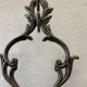 Antique cast iron hall stand, Victorian coat rack with marble base, ornate hall tree, 19th century