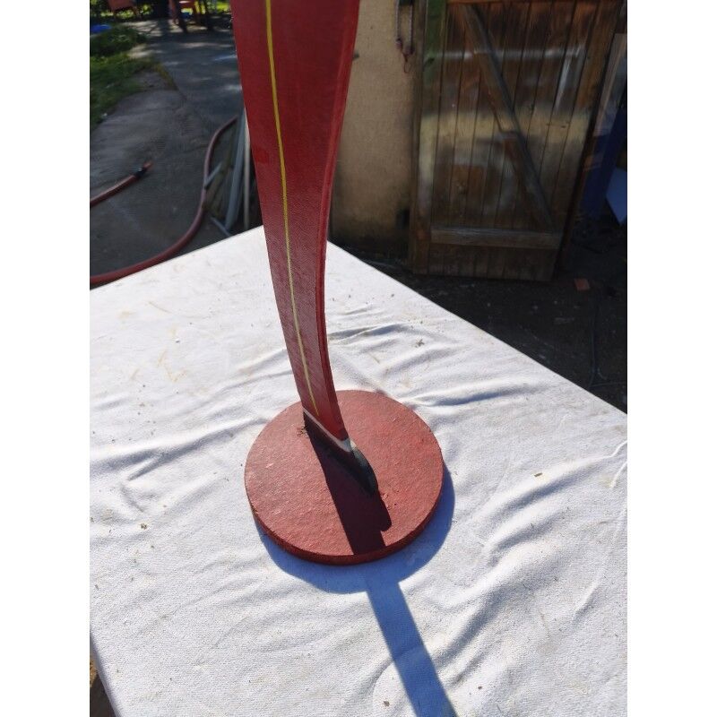 Wooden "groom" side table décor