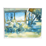 Bengt Fredriksson (1932-2000), Swedish Modern Landscape, Oil on Canvas, 1980s, Framed