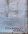 HST painting "River walk" 1883 signed Chaussemier for restoration