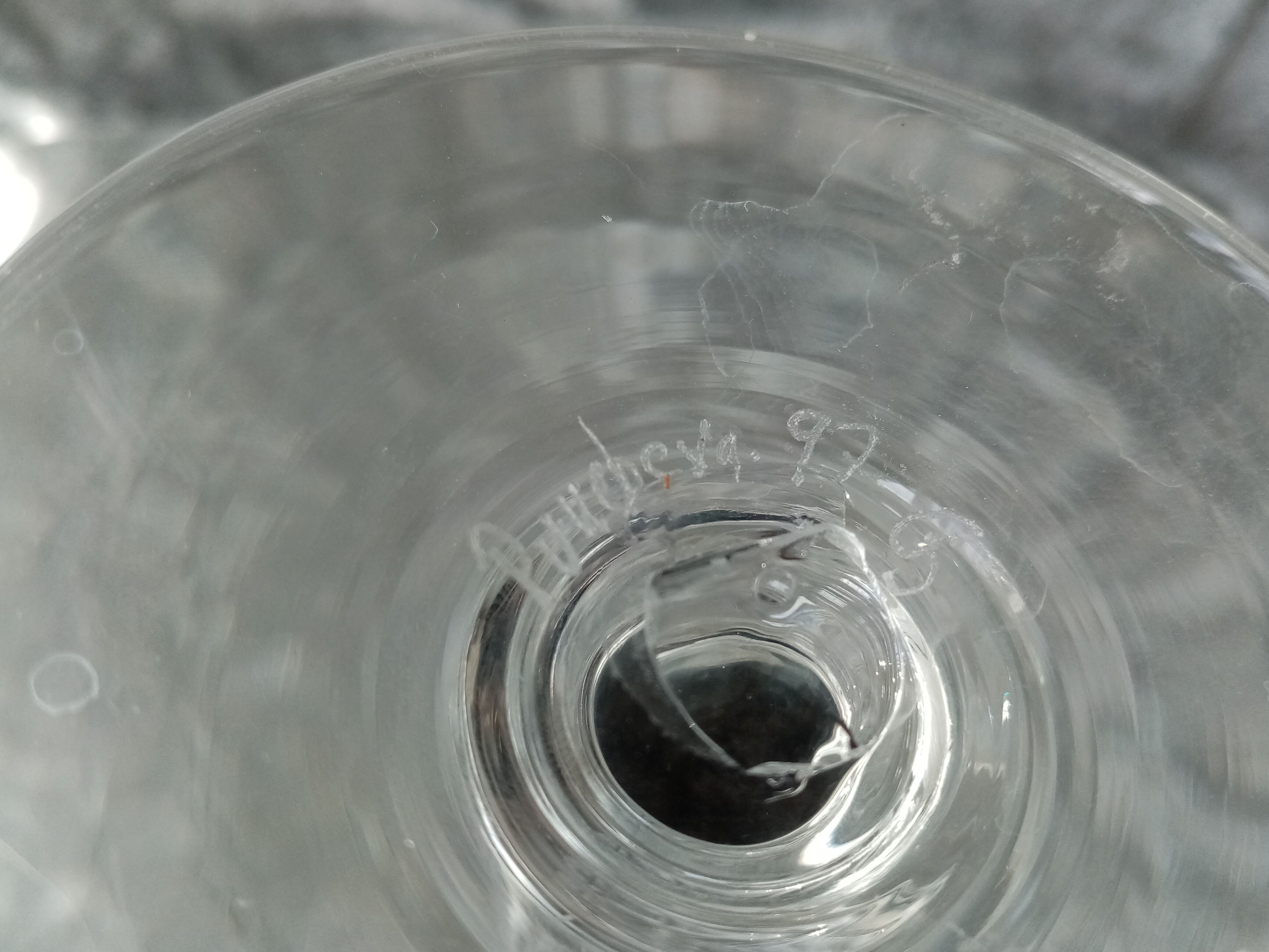 Design candle holder in glass paste sign puke berg sweden