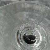 Design candle holder in glass paste sign puke berg sweden