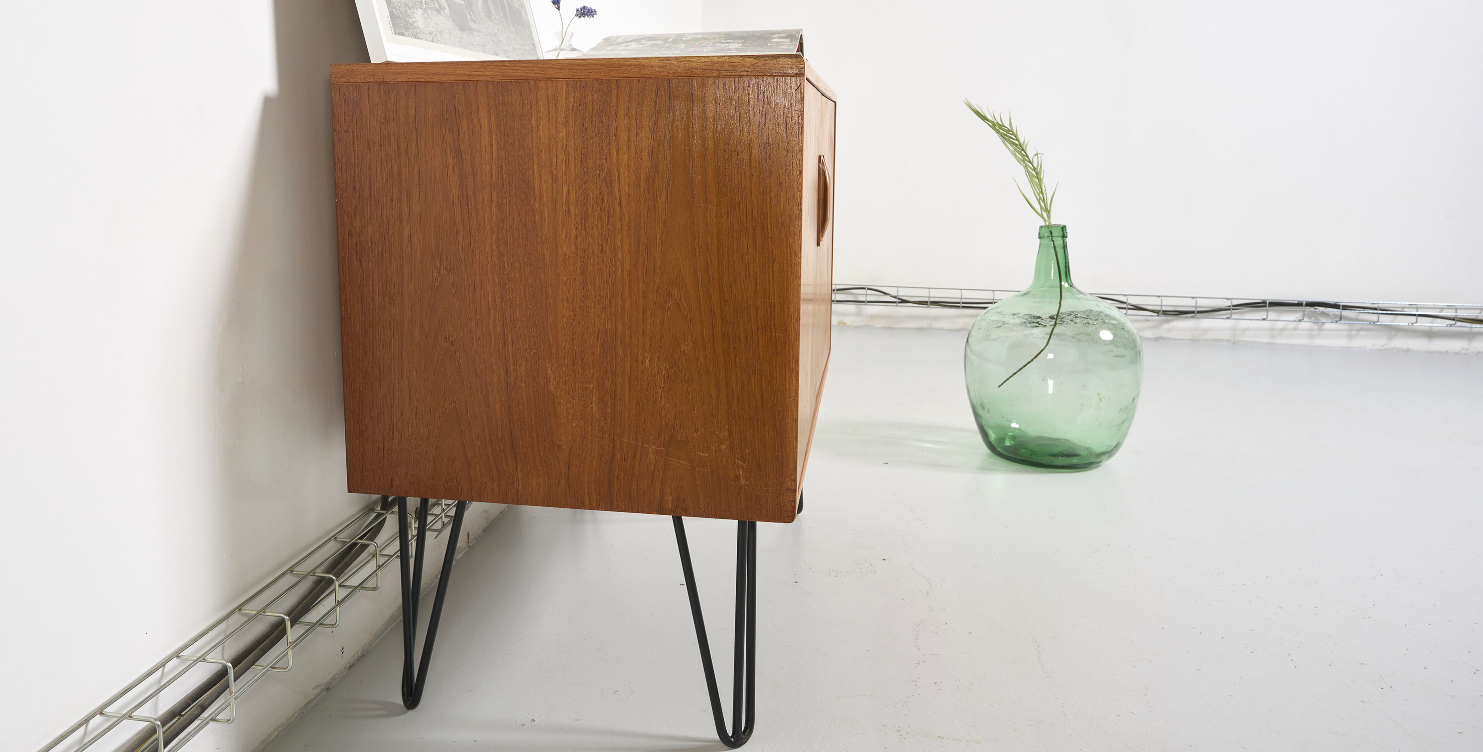 Buffet G Vintage plan, metal feet, L81cm