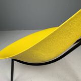 Yellow Tripod Lounge Chair by Ed Merat, France 1956