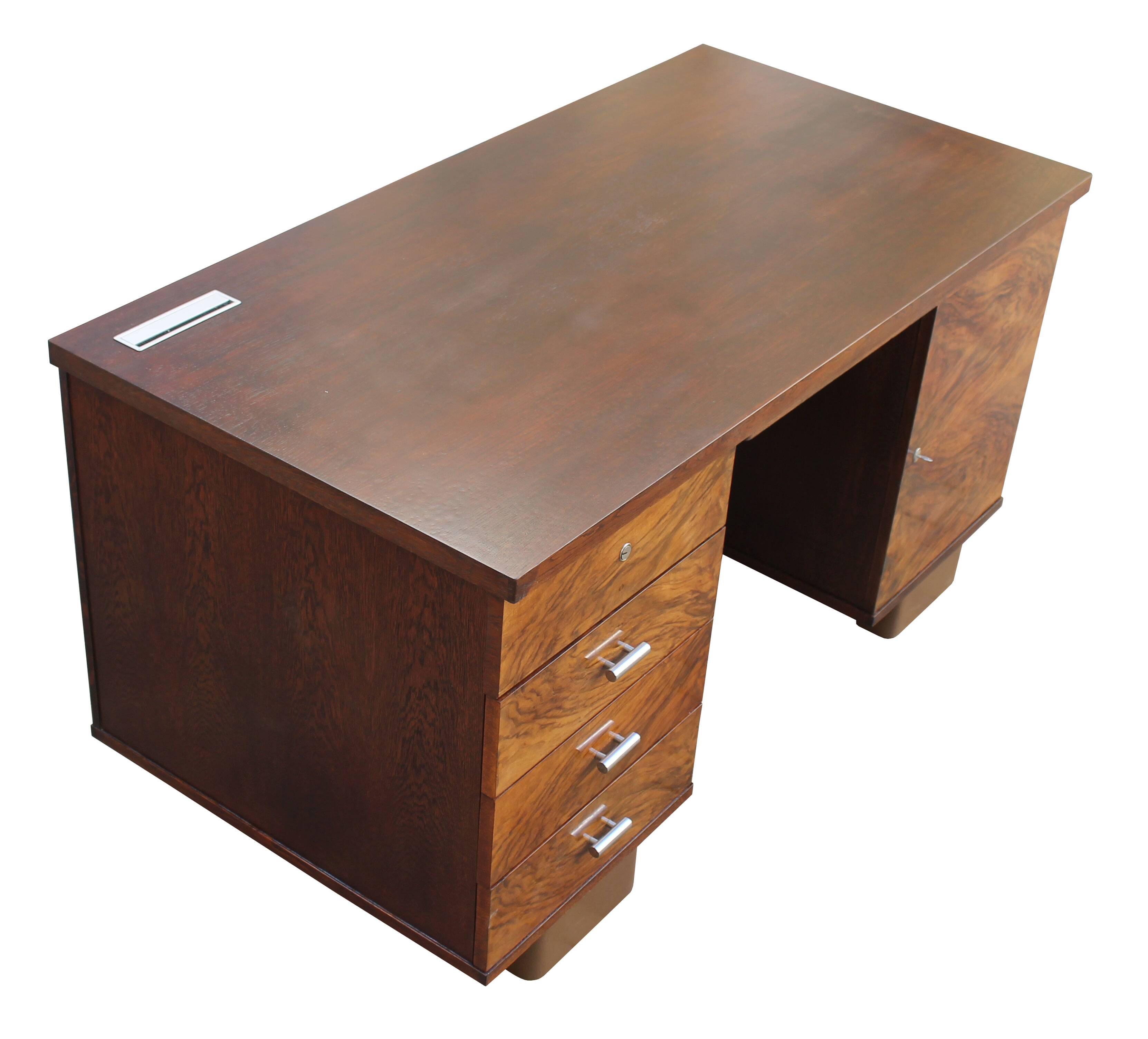 1930's Modernist Desk by Jindrich Halabala for UP Brno