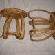Table rotin & 2 tabourets indochine 1950