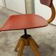 Workshop chair 1950 feet compass skaï red atypical