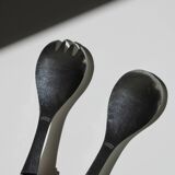 Vintage bamboo salad cutlery