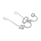 Pair of white metal hooks 30s 40s