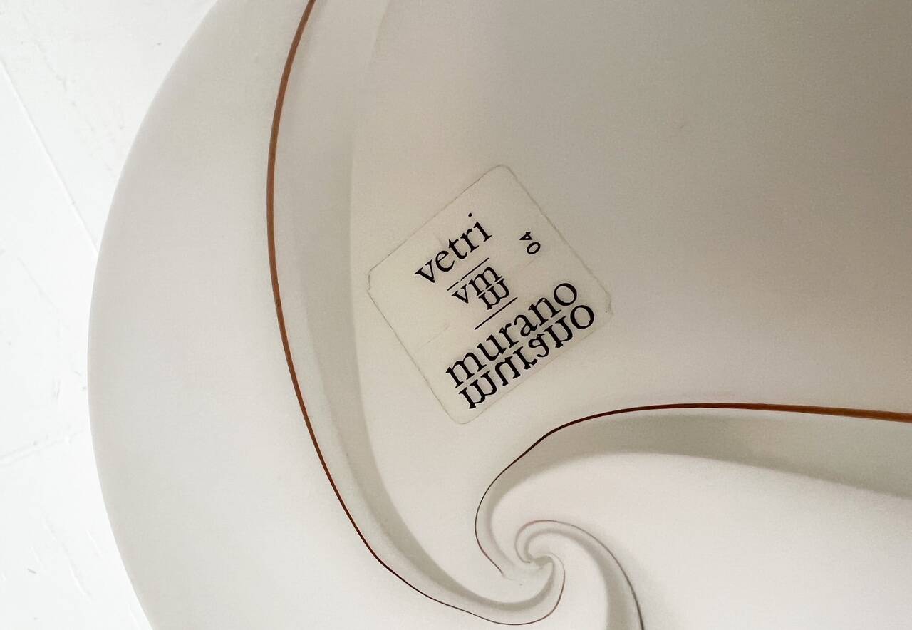 Murano glass ceiling or wall lamp by Vetri VM, 1960s