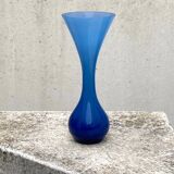 The blue opaline vase