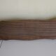 Wooden wall coat rack and its 4 wrought iron hangers, 60s