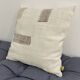 Coussin carré en toile ancienne style Kilim