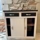 Sideboard sliding doors formica tray
