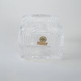 Crystal box, lead glass, Italian design, 1970s, manufacturer: Primavera di