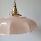 Suspension en opaline rose