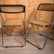 Pair of folding vintage chairs