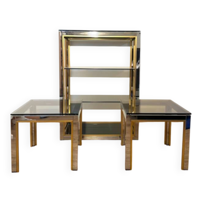 Tables d'appoint et vitrine Renato Zevi produit par Romeo Rega