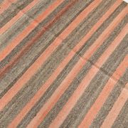Tapis kilim turc saumon et marron 4x5, 134x164 cm