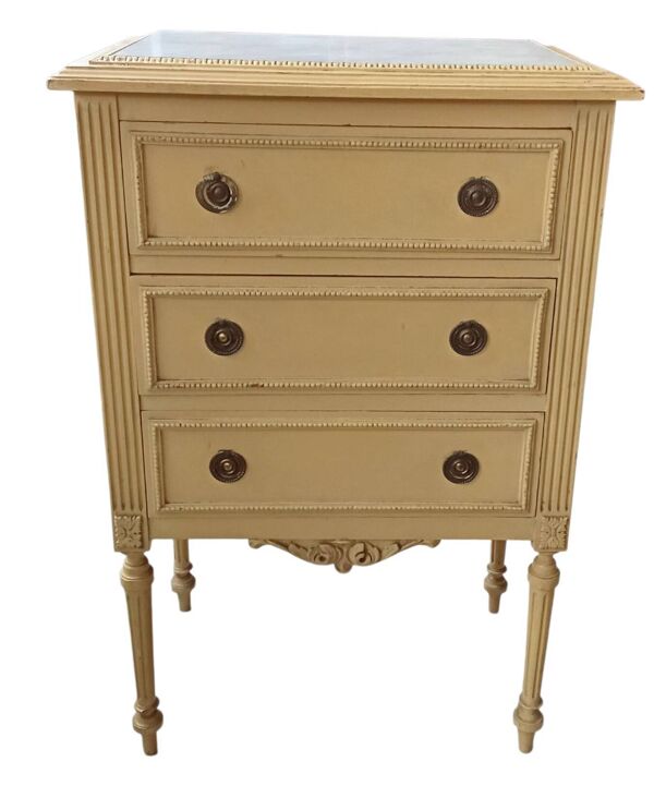 Ancien petit meuble d' appoint commode style Louis XVI