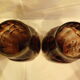 Pair of colored glass vases