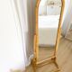 Vintage bamboo psyche mirror