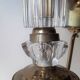 Lustre 1950, 1960 3 lumières métal doré et verre