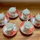 Set of 6 coffee cups with saucers - Haviland - Imari red