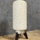 Bubble lamp in white plastic, plexiglass and aluminum from the 70s